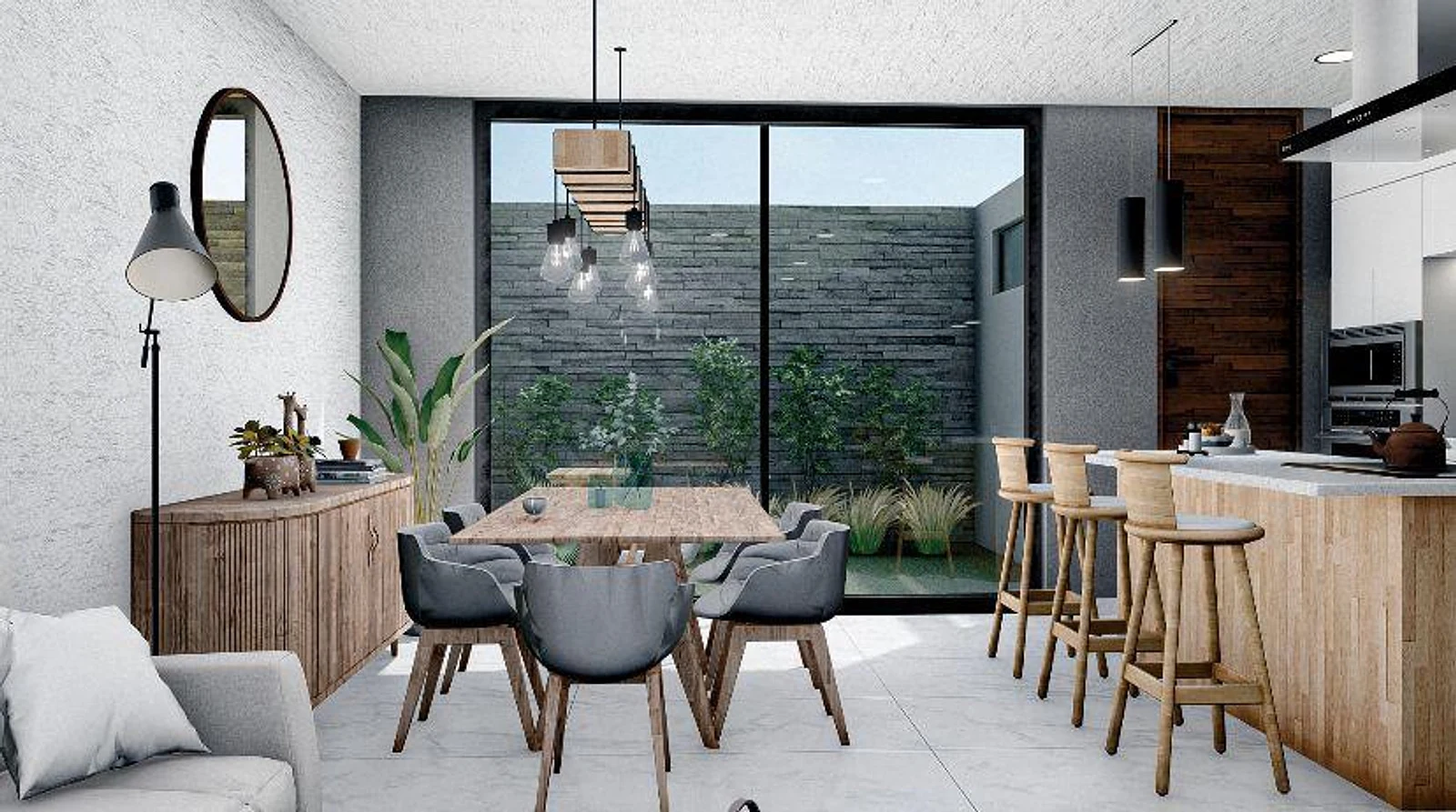 Real de Valdepeñas II — Comedor y patio